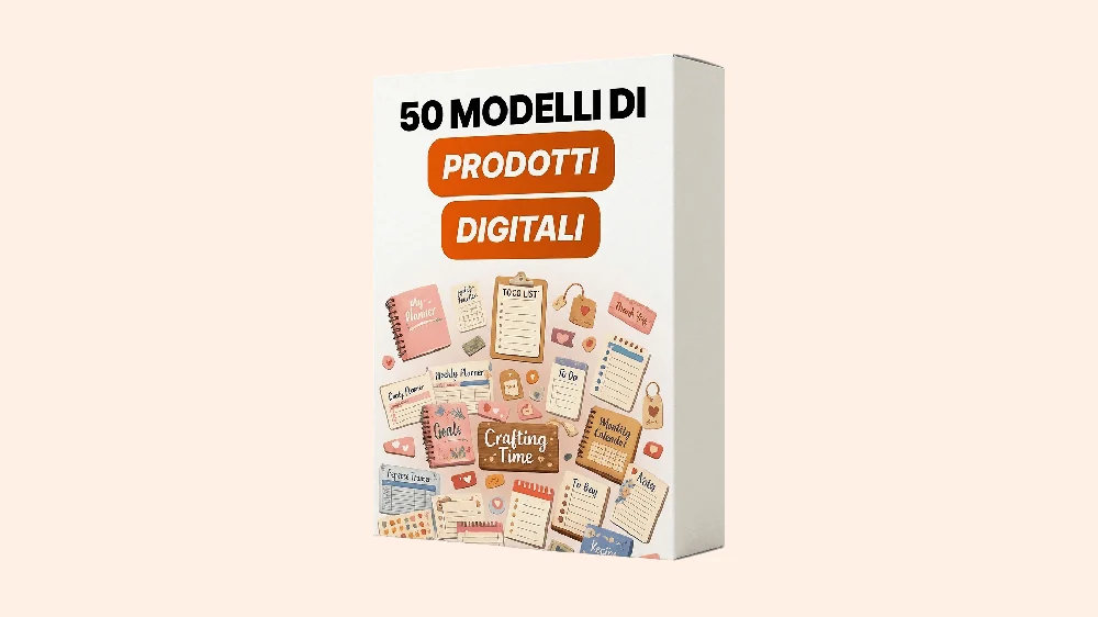 50 Modelli di Prodotti Digitali Già Pronti all'Uso